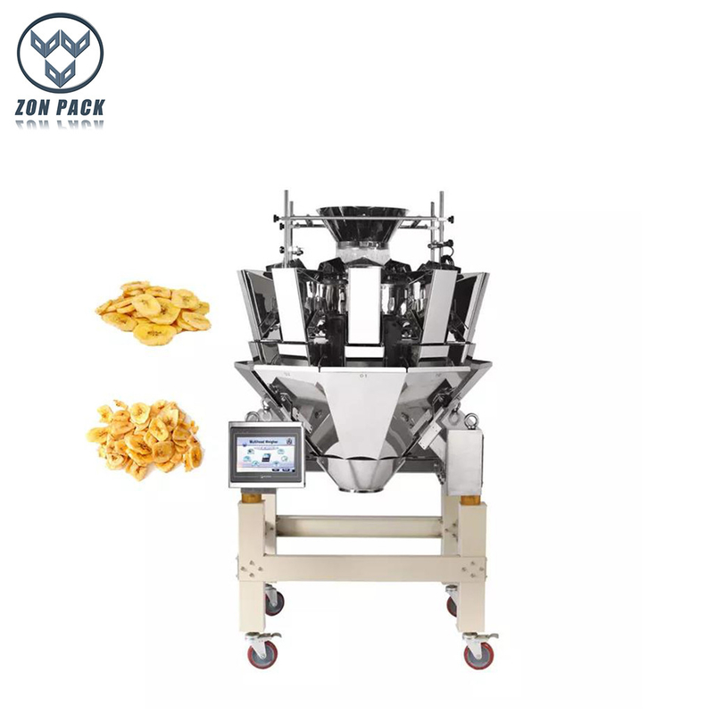 10 Head Weighing and Packing Machine Multihead Combination Weigher Sheet Food Packaging Machine